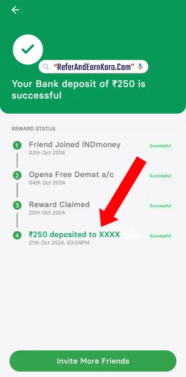 IND Money Referral Reward